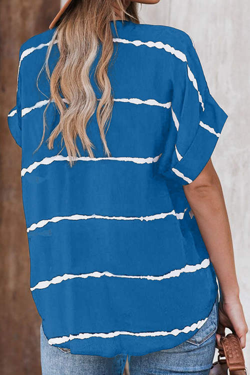 Casual Loose Striped T-Shirt