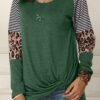 Casual Patchwork Green T-Shirt(5 Colors)