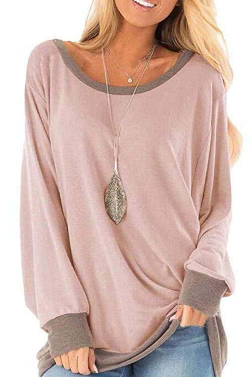 Color Matching Long sleeves T-Shirt