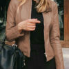 Fashion Leather Suit Jacket