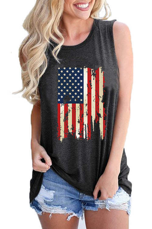 Flag Independence Day Tank Top