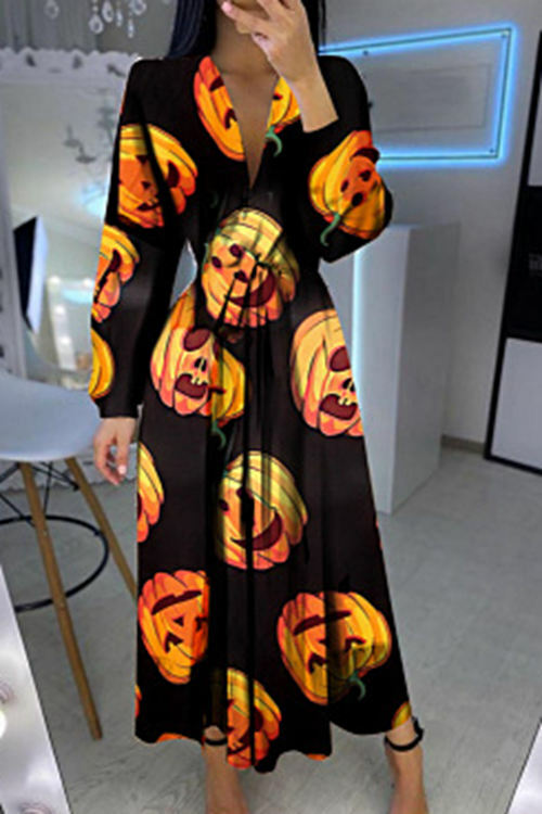 Halloween Print Dress