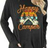 Happy Campen Print Long Sleeve T-Shirt