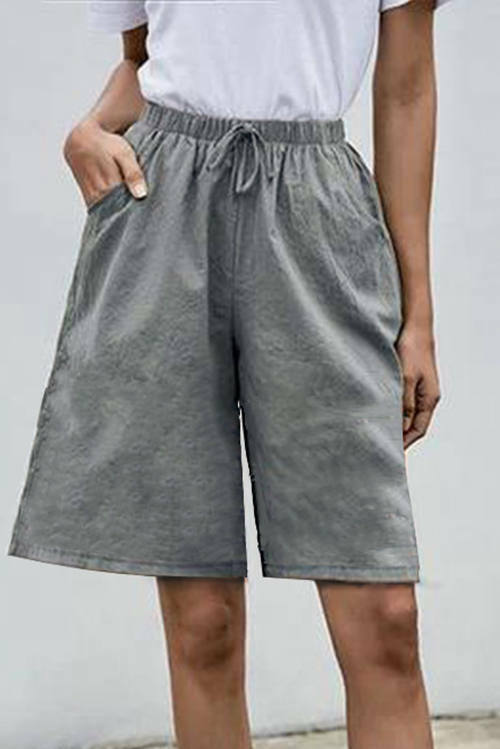 Linen Large Size Pocket Trousers