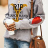 Long-Sleeved Casual Ranch Print Sweatshirt