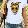 Lover Sunflower Lover Sukull T-shirt
