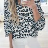 Printed Leopard Blouse