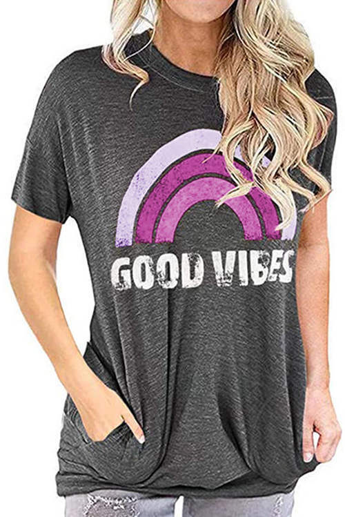 Rainbow GOOD VIBES T-Shirt