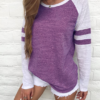 Striped Patchwork Long-Sleeve T-Shirt