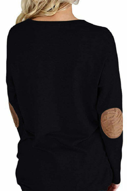 Bat Long Sleeve Patch Decorates T-Shirt