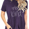 Be Kind Printed Loose-Fitting T-Shirt