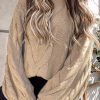 Casual Street Solid Color Turtleneck Sweaters(5 Colors)