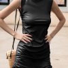 Casual Street Solid Tassel Draw String O Neck Wrapped Skirt Dresses