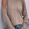 Casual Hollowed Out O Neck Sweaters(6 Colors)