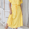 Casual Print Split Joint Turndown Collar Waist Skirt Dresses(8 colors)